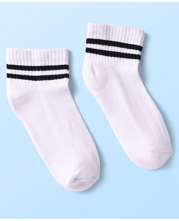 Pine Kids Knit Ankle Length Socks with Stripe Design Pack of 5 - Color May Vary