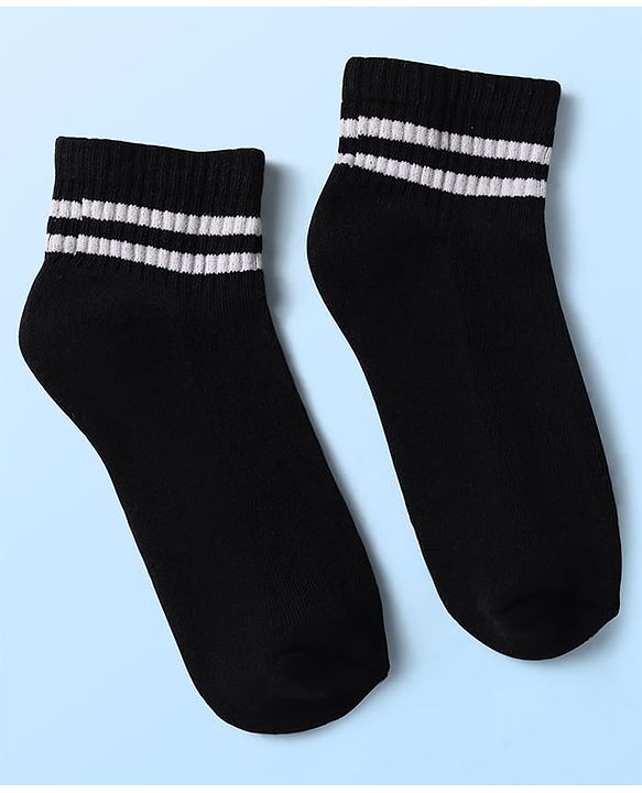 Pine Kids Knit Ankle Length Socks with Stripe Design Pack of 5 - Color May Vary