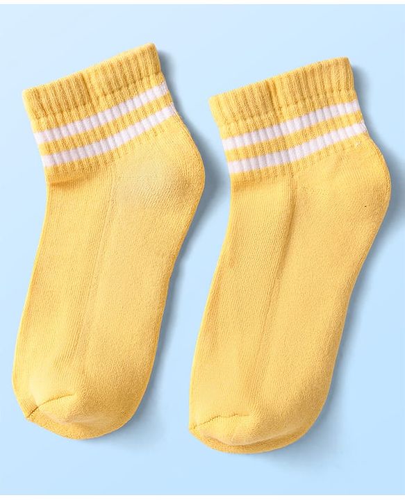 Pine Kids Knit Ankle Length Socks with Stripe Design Pack of 5 - Color May Vary