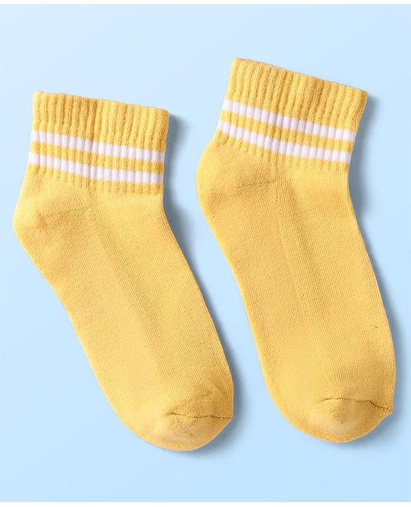 Pine Kids Knit Ankle Length Socks with Stripe Design Pack of 5 - Color May Vary