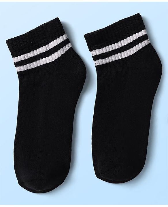 Pine Kids Knit Ankle Length Socks with Stripe Design Pack of 5 - Color May Vary