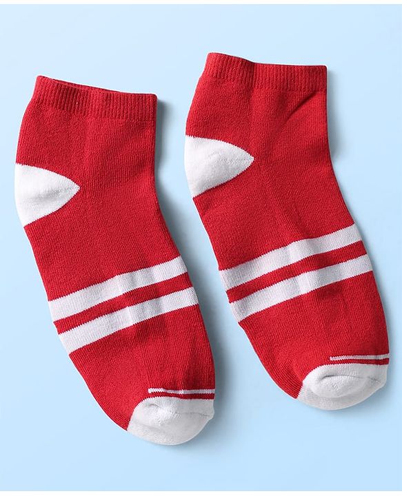 Pine Kids Knit Ankle Length Socks with Stripe Design Pack of 5 - Color May Vary