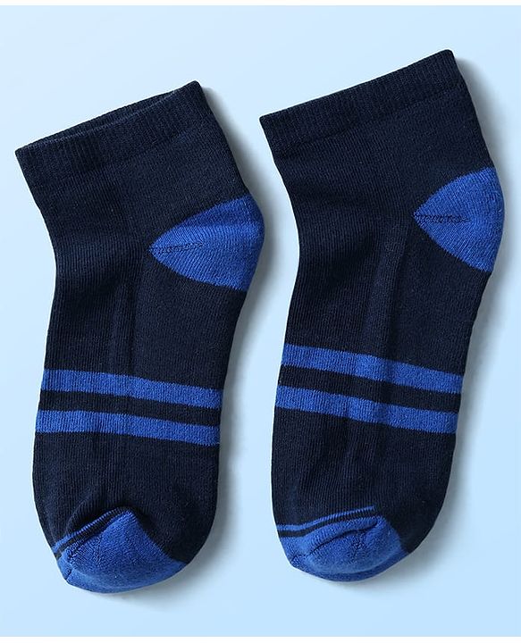 Pine Kids Knit Ankle Length Socks with Stripe Design Pack of 5 - Color May Vary