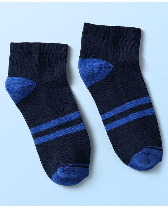 Pine Kids Knit Ankle Length Socks with Stripe Design Pack of 5 - Color May Vary