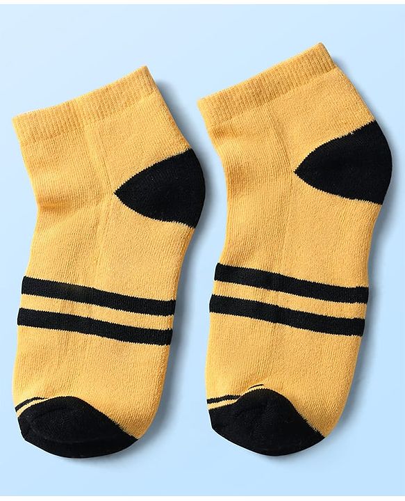 Pine Kids Knit Ankle Length Socks with Stripe Design Pack of 5 - Color May Vary