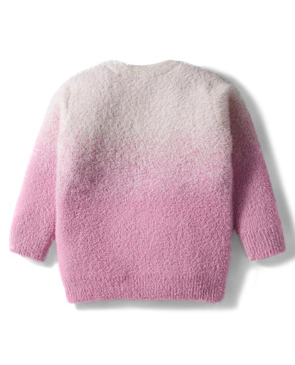 Babyhug Kit Full Sleeves Pullover Solid Color Sweater - Pink