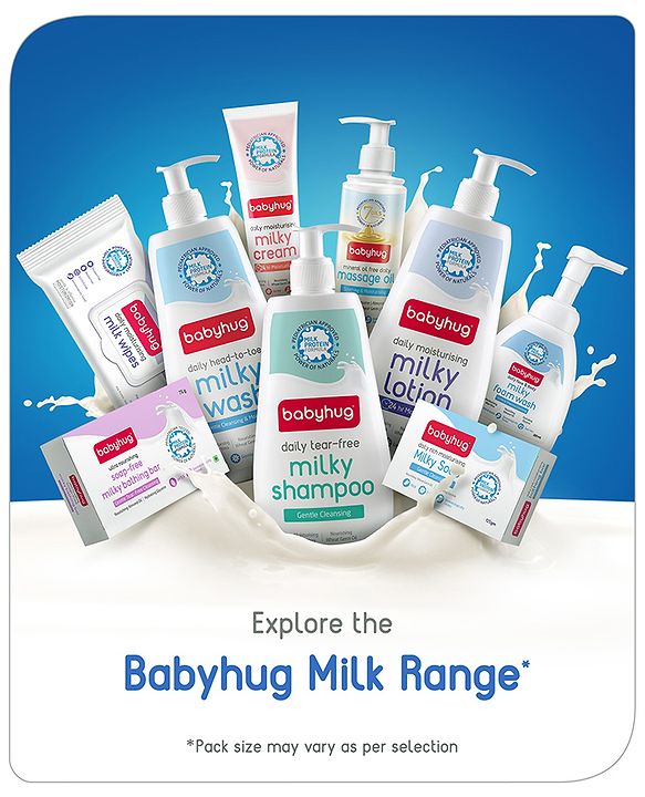 Babyhug pH 5.5 Ultra Nourishing Soap-Free Milky Bathing Bar - 75 g |Free Soap Tray |Does not Dry Skin|Prevents Rashes | Dermatologically & Pediatrician Tested|Extra Mild | Gentle Tear-free Cleansing