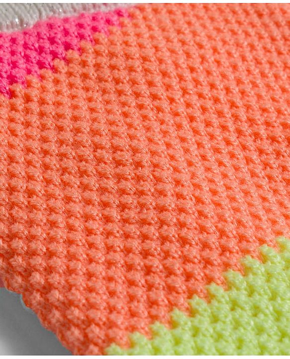 Babyhug  Knit Full Length Color Block Design Woollen Pant - Multicolor