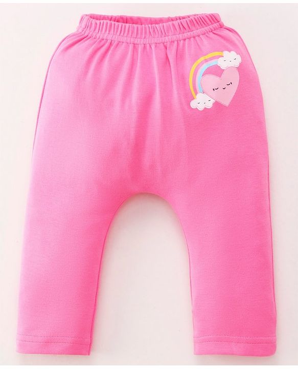 Babyhug 100% Cotton Baby Gift Set with Cloud Print Pack of 7 - Pink