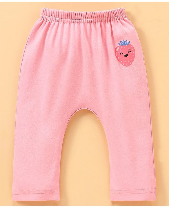 Babyhug 100% Cotton Baby Gift Set with Polka Dots & Fruit Print Set of 7 - Pink