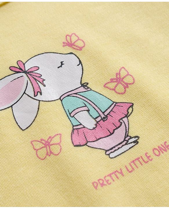 Babyhug 100% Cotton Interlock Knit Half Sleeves Onesies With Animal Print Pack Of 3 - Light Blue Yellow & Pink