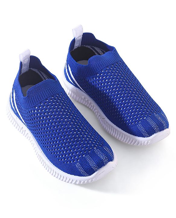 Pine Kids Slip On Knitted Sneakers - Blue