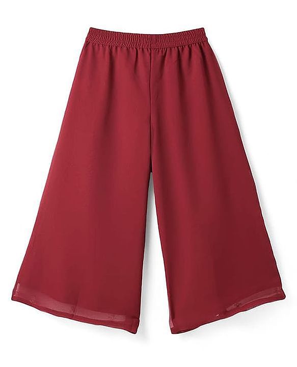 Pine Kids Three Fourth Bell Sleeves Indo western Sets with Jacket Embroidery & Sequin Detailing - Maroon