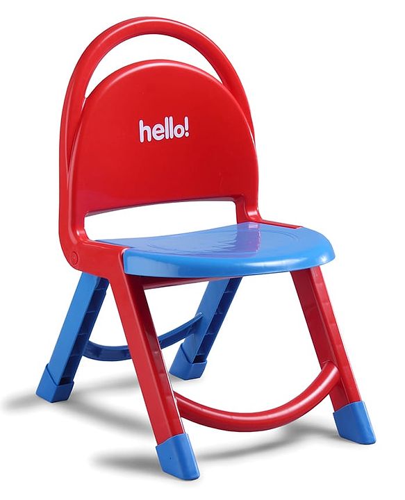 Babyhug Hello Kids Portable Non-Slip Folding Chair - Red