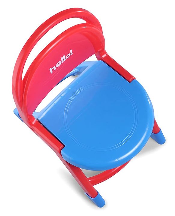 Babyhug Hello Kids Portable Non-Slip Folding Chair - Red