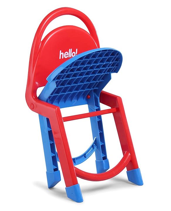 Babyhug Hello Kids Portable Non-Slip Folding Chair - Red