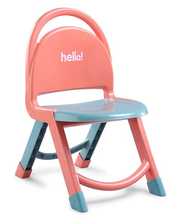 Babyhug Hello Kids Portable Non-Slip Folding Chair - Red