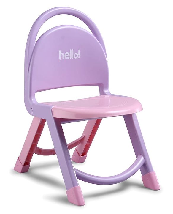 Babyhug Hello Kids Portable Non-Slip Folding Chair - Red