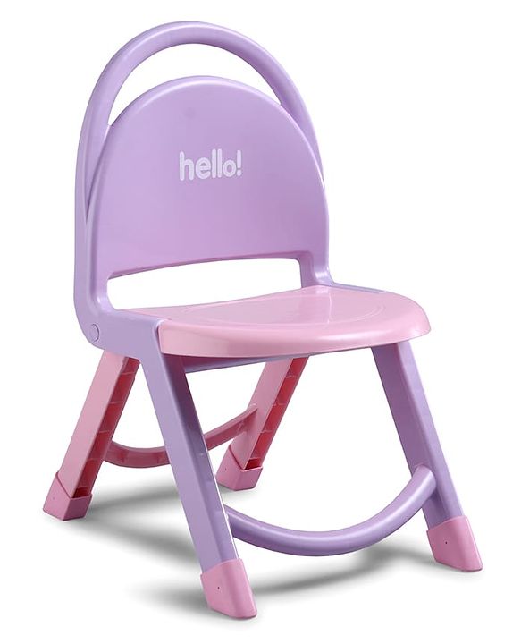 Babyhug Hello Kids Portable Non-Slip Folding Chair - Red