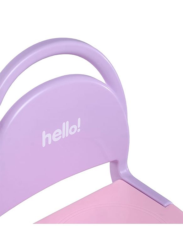 Babyhug Hello Kids Portable Non-Slip Folding Chair - Red