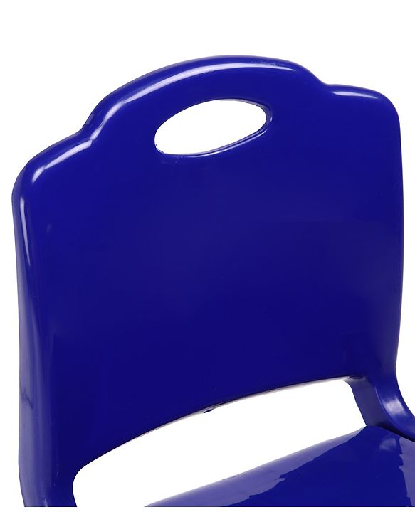 Babyhug Kids Portable Non-Slip Folding Chair| Light Weight & Portable| Ideal for Indoor & Outdoor| Home & Classroom Use| Comfortable Back Rest - Blue