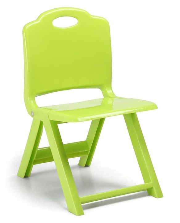 Babyhug Kids Portable Non-Slip Folding Chair| Light Weight & Portable| Ideal for Indoor & Outdoor| Home & Classroom Use| Comfortable Back Rest - Blue