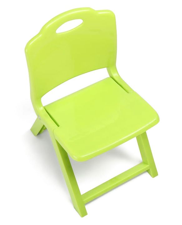 Babyhug Kids Portable Non-Slip Folding Chair| Light Weight & Portable| Ideal for Indoor & Outdoor| Home & Classroom Use| Comfortable Back Rest - Blue