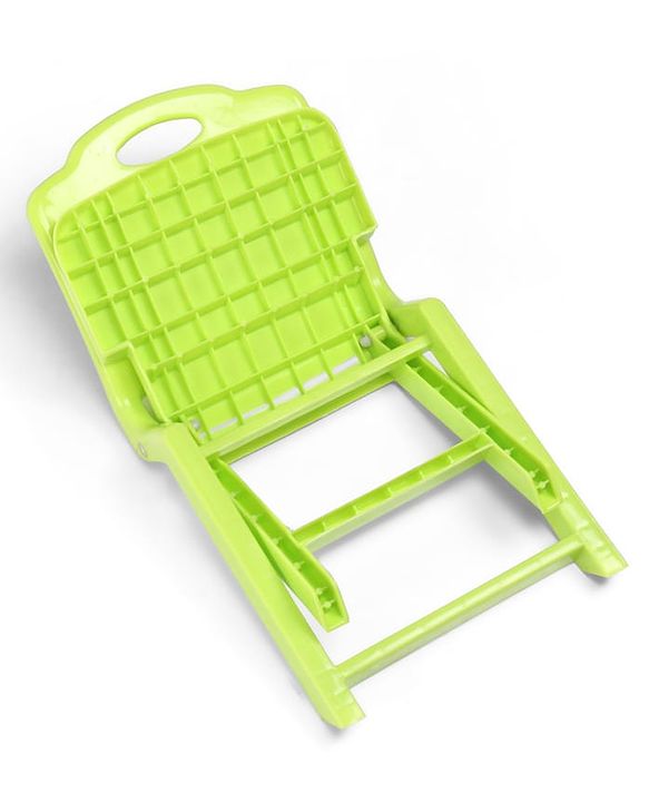 Babyhug Kids Portable Non-Slip Folding Chair| Light Weight & Portable| Ideal for Indoor & Outdoor| Home & Classroom Use| Comfortable Back Rest - Blue
