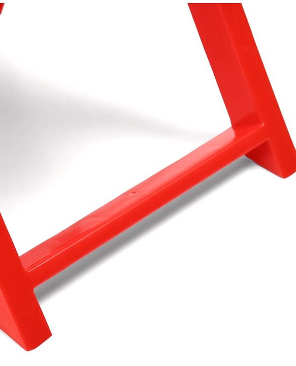 Babyhug Kids Portable Non-Slip Folding Chair| Light Weight & Portable| Ideal for Indoor & Outdoor| Home & Classroom Use| Comfortable Back Rest - Red