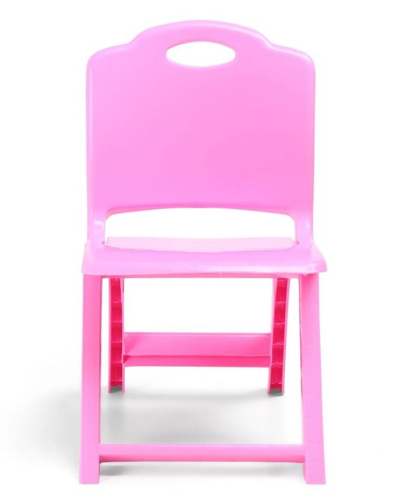 Babyhug Kids Portable Non-Slip Folding Chair| Light Weight & Portable| Ideal for Indoor & Outdoor| Home & Classroom Use| Comfortable Back Rest - Blue
