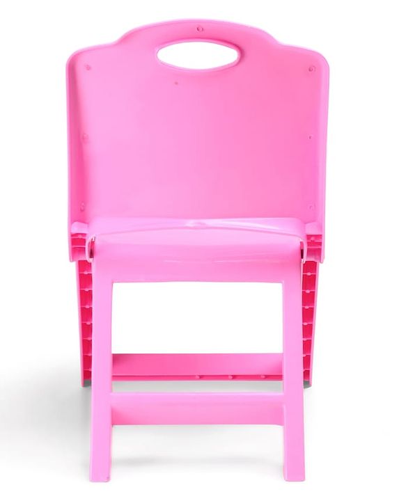 Babyhug Kids Portable Non-Slip Folding Chair| Light Weight & Portable| Ideal for Indoor & Outdoor| Home & Classroom Use| Comfortable Back Rest - Blue