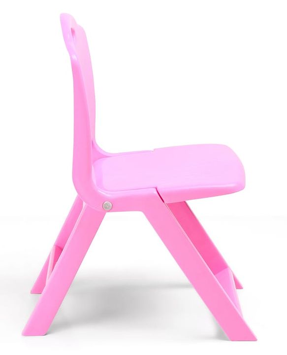 Babyhug Kids Portable Non-Slip Folding Chair| Light Weight & Portable| Ideal for Indoor & Outdoor| Home & Classroom Use| Comfortable Back Rest - Blue