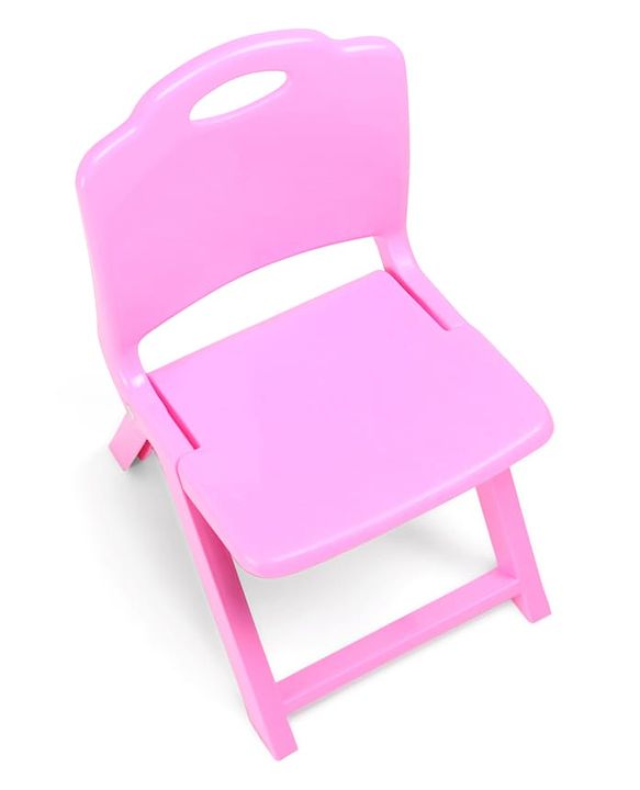 Babyhug Kids Portable Non-Slip Folding Chair| Light Weight & Portable| Ideal for Indoor & Outdoor| Home & Classroom Use| Comfortable Back Rest - Blue