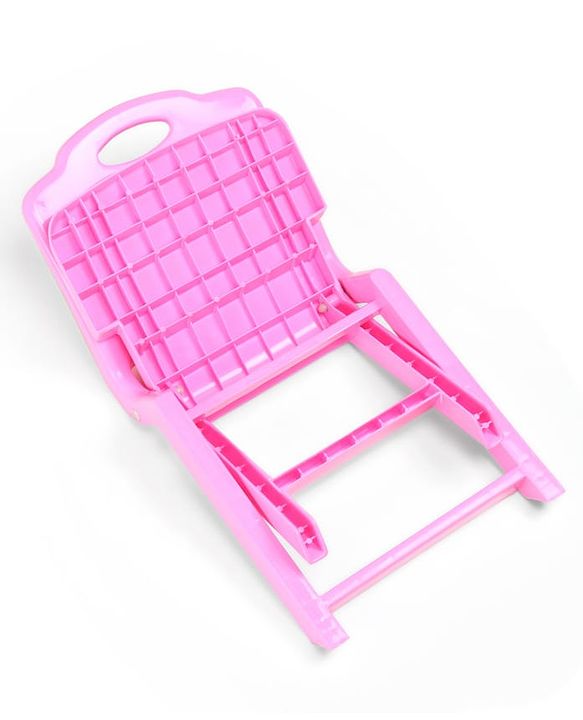 Babyhug Kids Portable Non-Slip Folding Chair| Light Weight & Portable| Ideal for Indoor & Outdoor| Home & Classroom Use| Comfortable Back Rest - Blue