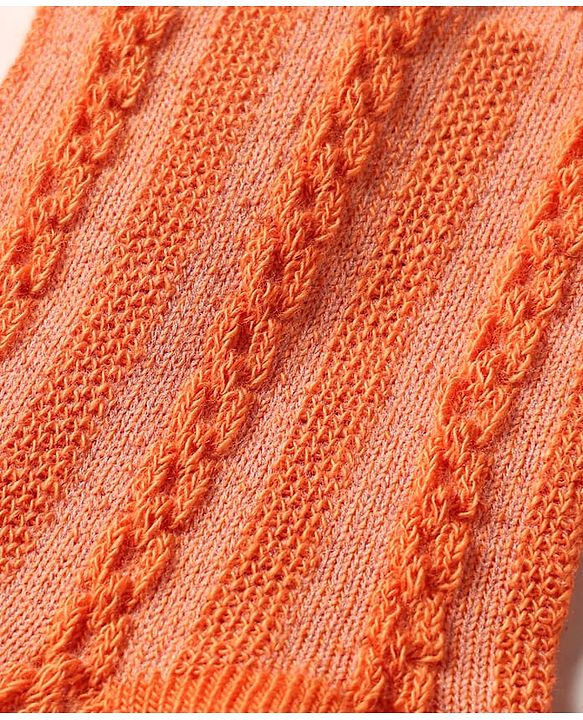 Cute Walk By Babyhug Knit Ankle Length Anti Bacterial Solid Socks Pack of 3 - White Grey & Orange
