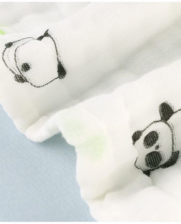 Babyhug 6 Layer Muslin Cotton Wash Cloths for Babies| High Absorbency| Ultra Soft & Baby Safe| Machine Washable| Feeding| Diapering| Newborn Face Towel| Burp Cloth| Wipes Pack of 3 - White