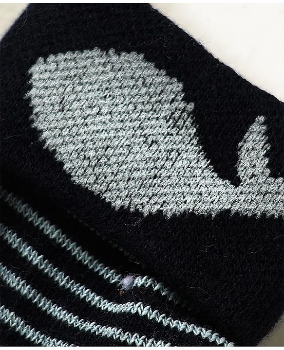 Cute Walk by Babyhug Knit Antibacterial Ankle Length Anti Skid Socks With Stripes Pack Of 3 - Black Light Blue & Grey
