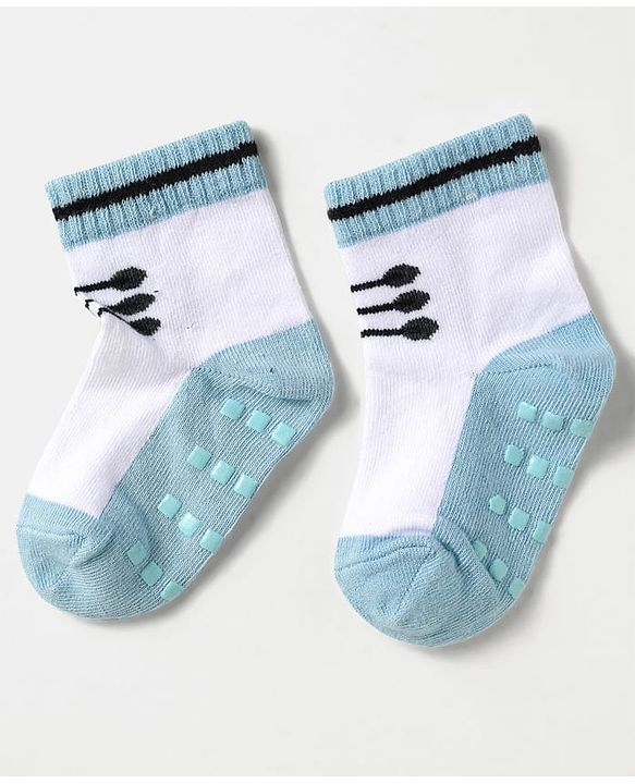 Cute Walk by Babyhug Knit Antibacterial Ankle Length Anti Skid Socks With Shoes Design Pack Of 3 - Red White & Cream