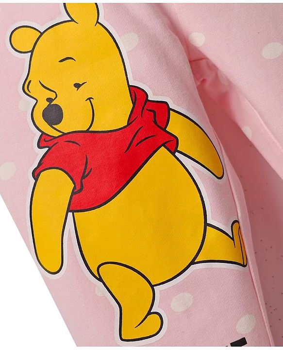 Babyhug Disney Lycra Knit Full Length Leggings with Winnie The Pooh Graphics Pack of 2 - Multicolor