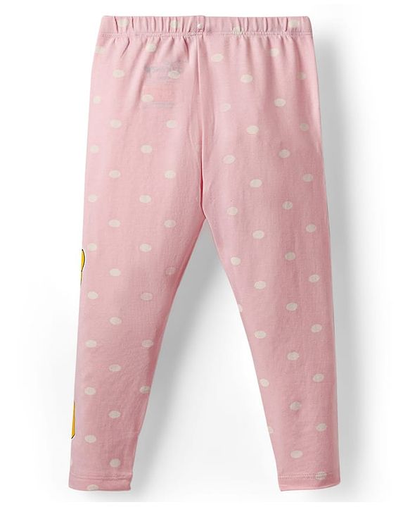 Babyhug Disney Lycra Knit Full Length Leggings with Winnie The Pooh Graphics Pack of 2 - Multicolor