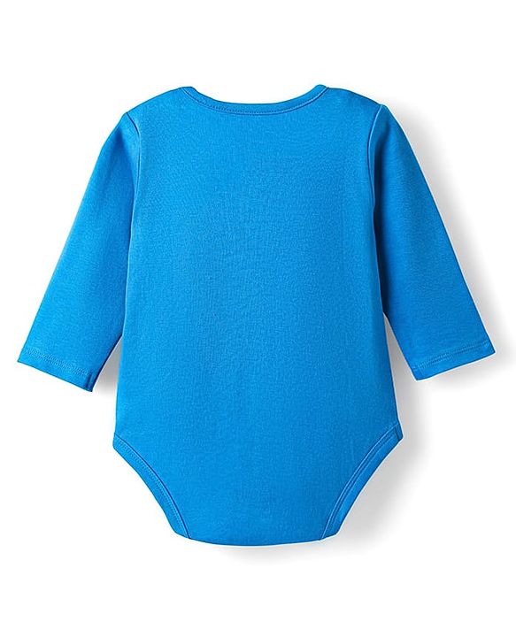 Babyhug Disney Interlock Knit Full Sleeves Onesies with Mickey Mouse Graphics Pack of 3 - White Blue & Green