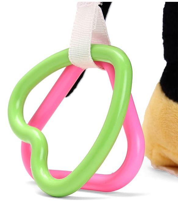 Babyhug Disney Minnie Mouse Activity Plush Hanging Toy with Teether, Rattle & Crinkle Ear| Toy for Crib, Stroller & Car Seat| Supports Sensory Development| BIS Certified - Height 29 cm