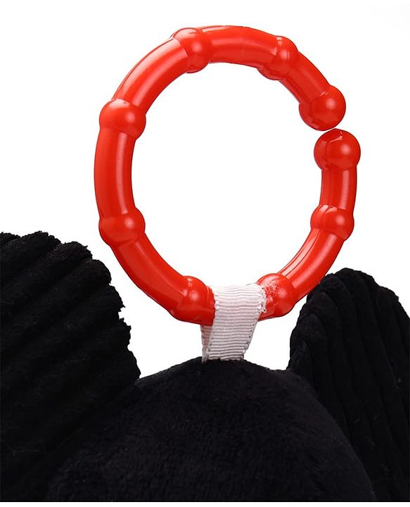 Babyhug Disney Mickey Mouse Activity Plush Hanging Toy with Teether, Rattle & Crinkle Ear| Toy for Crib, Stroller & Car Seat| Supports Sensory Development| BIS Certified - Height 30 cm