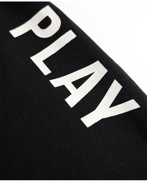 Babyhug Terry Knit Full Length Lounge Pant With Play Print - Black