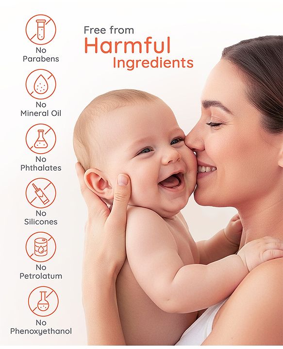 Babyhug Pro Sensitive pH 5.5 Peach Milk Lotion - 100 ml | 24 Hr Moisturisation | Skin Deep Hydration | Light Weight | Paediatrician & Dermatologist Tested | Safe Hypoallergenic Formula | 0+ m