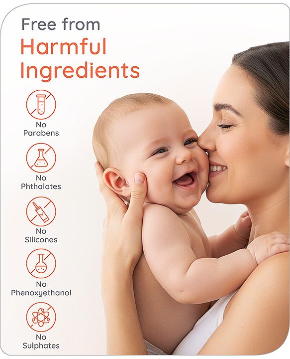Babyhug Pro Sensitive pH 5.5 Peach Milk Shampoo - 100 ml | No Tears | Mild Cleansing | Soft & Shiny Hair | Easy Rinse Off | Safe Hypoallergenic Formula | Paediatrician & Dermatologist Tested | 0+ m