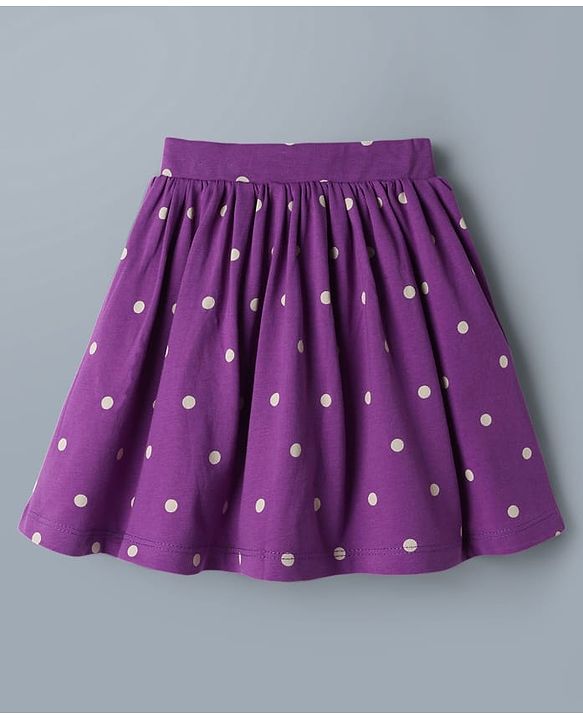 Babyhug Disney 100% Cotton Knit Full Sleeves T-Shirt & Skirt Set With Chip N Dale Graphic - Purple