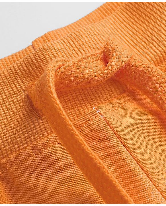 Babyhug Disney Single Jersey Knit Half Sleeves Ombre T-Shirt & Shorts With Mickey Mouse Graphics - Orange