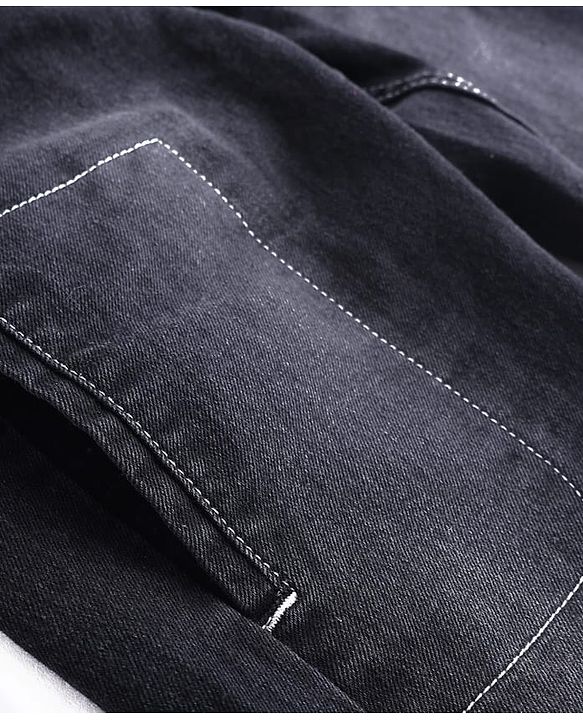 Pine Kids Woven Full Length Washed Denim Jeans - Black