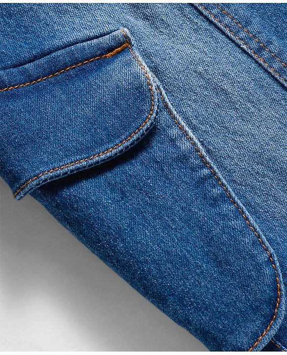 Pine Kids Denim Woven Full Length Washed Jeans - Black